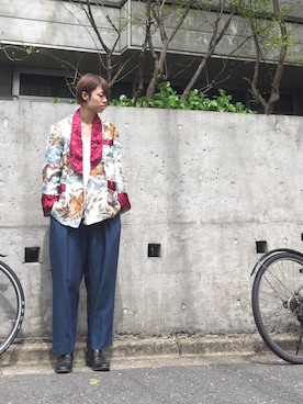 「theSakaki」｜「アイテム（ジャケット/アウター）」を使った、takaya sonodaさん（メンズ・186cm）の春コーディネート