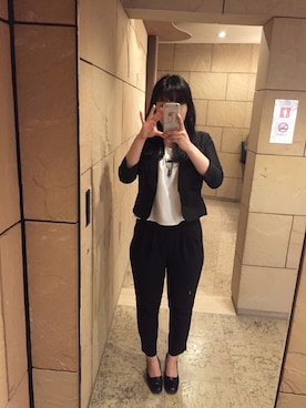 「VENCEEXCHANGE（ヴァンスエクスチェンジ）のアイテム（サロペット/オーバーオール）」を使った、かな＊さん（レディース・158cm）の春コーディネート