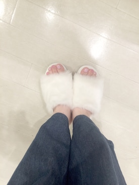 「WC（ダブル シー）のアイテム（サンダル）」を使った、頰さん（レディース・155cm）の夏コーディネート