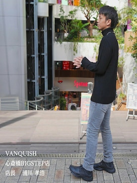 「VANQUISH（ヴァンキッシュ）のアイテム」を使った、VANQUISHさん（メンズ・173cm）の秋コーディネート