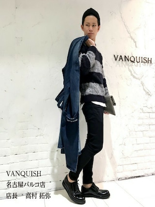 VANQUISH（ヴァンキッシュ）の「デニムロングコート（トレンチコート