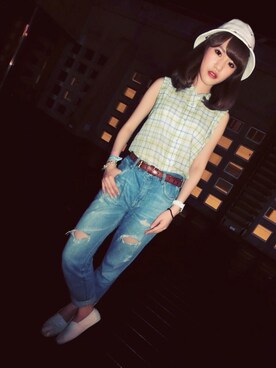 Apo Weiさん（レディース・158cm）の夏コーディネート