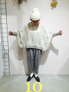 「sneeuw（スニュウ）のアイテム」を使った、otnさん（レディース・160cm）の冬コーディネート
