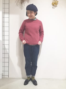 「Diego Bellini（ディエゴベリーニ）のアイテム」を使った、otnさん（レディース・160cm）の冬コーディネート