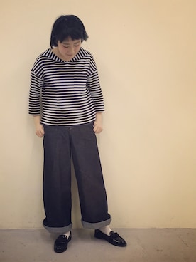 「Diego Bellini（ディエゴベリーニ）のアイテム」を使った、otnさん（レディース・160cm）の冬コーディネート