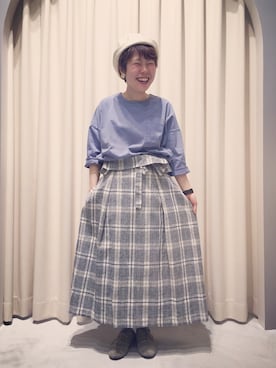 「アイテム（スカート）」を使った、otnさん（レディース・145cm）の春コーディネート