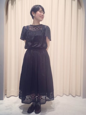 「NOIR（ノワール）のアイテム」を使った、otnさん（レディース・145cm）の春コーディネート