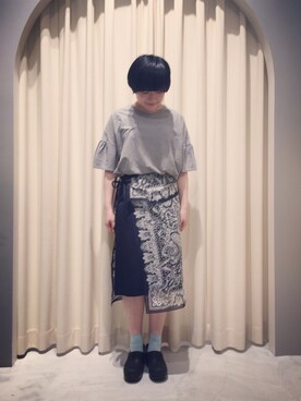 「chambre de charme（シャンブルドゥシャーム）のアイテム（スカート）」を使った、otnさん（レディース・160cm）の春コーディネート
