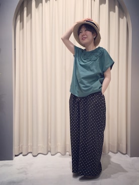 「NOIR（ノワール）のアイテム」を使った、otnさん（レディース・160cm）の夏コーディネート