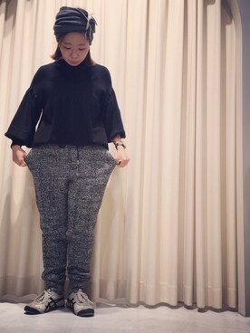 「ALLUMER（アリュメール）のアイテム」を使った、otnさん（レディース・160cm）の秋コーディネート