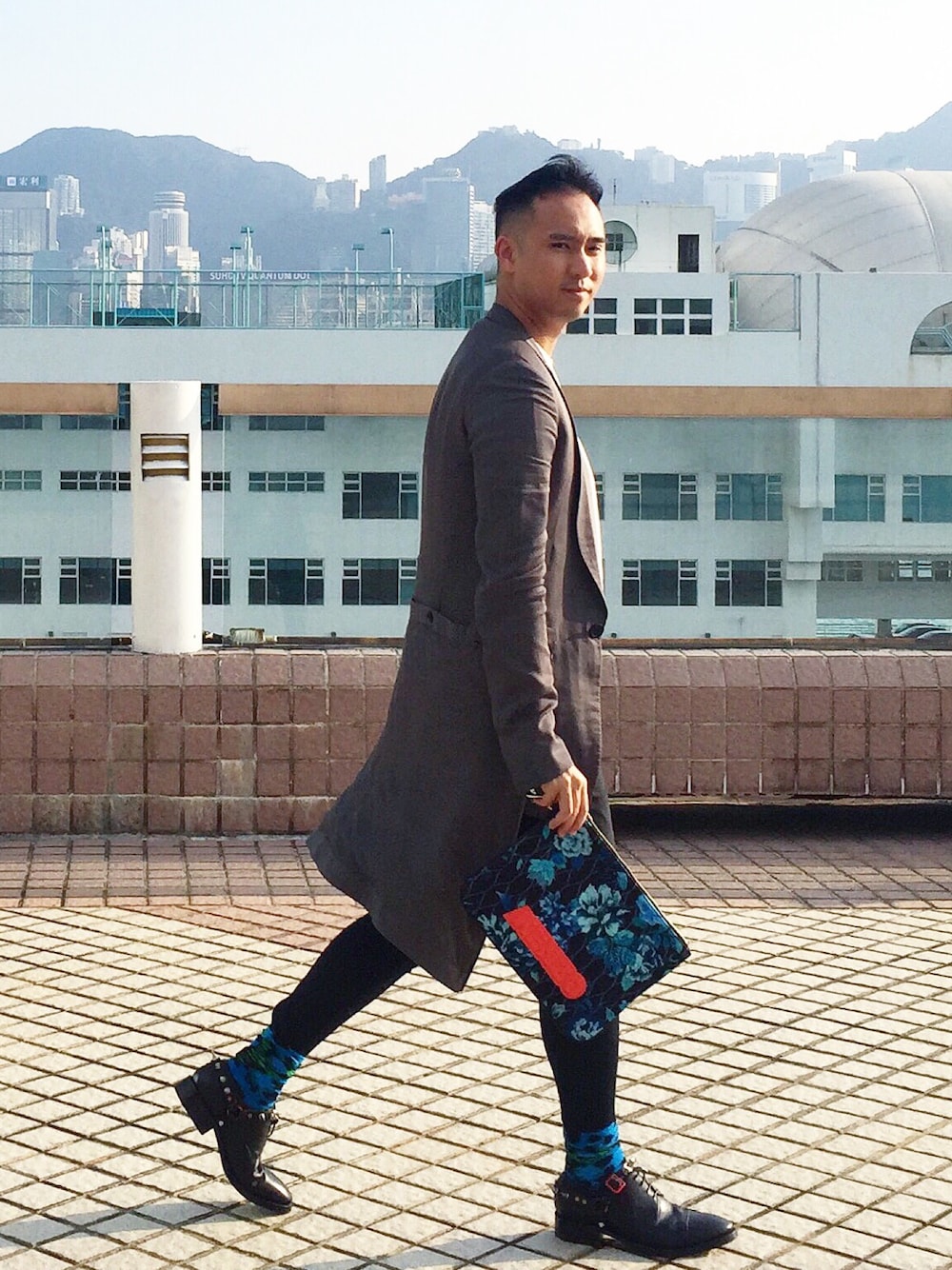 「fashion、STYLE、ootd、lookbook、H&M、KENZO、KENZO×H&M、ACNE、AcneStudios」｜「JULIUSのアイテム（テーラードジャケット、その他）」を使った、Jeffreyさん（メンズ・182cm）の秋コーディネートの1枚目の写真