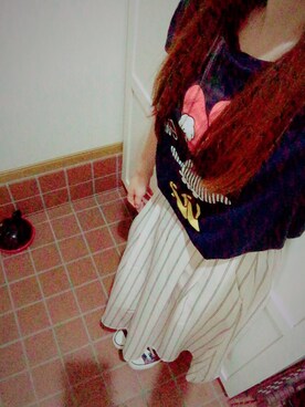 「AS as know as（エーエス アズノウアズ）のアイテム（Tシャツ/カットソー）」を使った、yuiii⍤⃝♡さん（レディース・152cm）の夏コーディネート