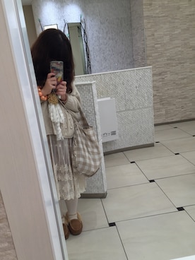 「CHOCOLATE（チョコレート）のアイテム（その他アウター）」を使った、リさん（レディース・154cm）の秋コーディネート