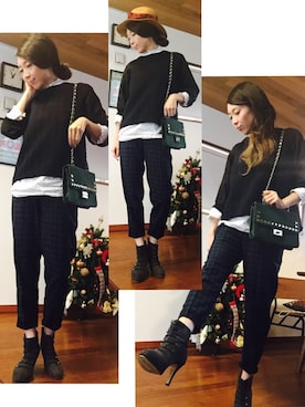「EBELE MOTION（エベルモーション）のアイテム」を使った、manaさん（レディース・164cm）の冬コーディネート