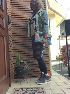 「uu」｜「アイテム（ブルゾン）」を使った、♡M!NA♡さん（レディース・153cm）の冬コーディネート