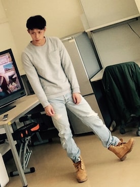 「スエット」｜やまとさん（メンズ・171cm）の春コーディネート