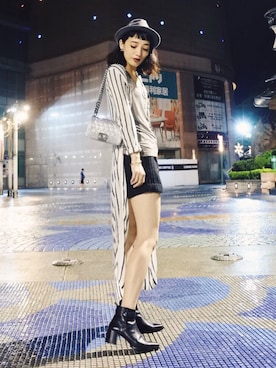 「TAIPEI」｜「アイテム（ブーティ）」を使った、U1of Styleさん（レディース・160cm）の夏コーディネート