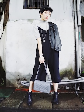 「chanel」｜「アイテム（ブーティ）」を使った、U1of Styleさん（レディース・160cm）の春コーディネート