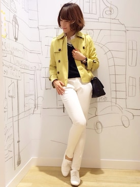 「アイテム（トレンチコート）」を使った、aikoさん（レディース・169cm）の冬コーディネート