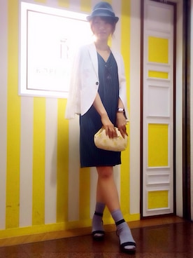 「サンダルに靴下」｜aikoさん（レディース・169cm）の春コーディネート