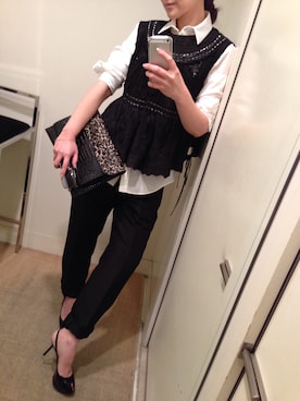 「DRIES VAN NOTEN（ドリスヴァンノッテン）のアイテム（バッグ）」を使った、fredcakeさん（レディース・153cm）の春コーディネート
