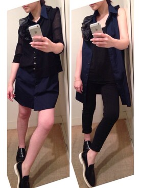「COMMON PROJECTS（コモンプロジェクト）のアイテム」を使った、fredcakeさん（レディース・153cm）の春コーディネート