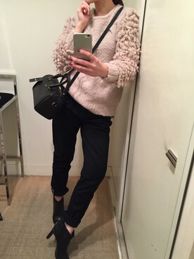 「rag & bone（ラグアンドボーン）のアイテム（パンツ）」を使った、fredcakeさん（レディース・153cm）の冬コーディネート