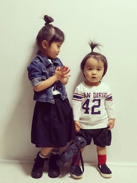 katy!!さん(キッズ・100cm)の春コーディネート