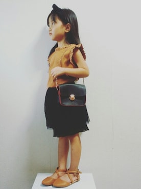 「axes femme（アクシーズファム）のアイテム（パンツ）」を使った、katy!!さん（キッズ・110cm）の夏コーディネート