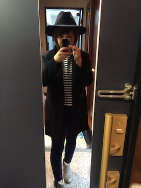 「MERCI（メルシー）のアイテム（ジャケット/アウター）」を使った、Yuka さん（レディース・156cm）の秋コーディネート
