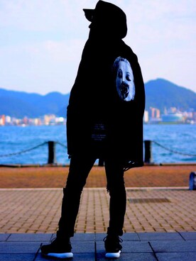 「MISBHV（ミスビヘイブ）のアイテム（パーカー）」を使った、アポロさん（メンズ・171cm）の秋コーディネート