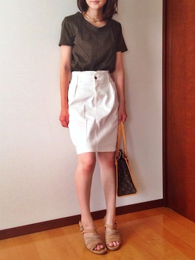 「秋色トップス」｜so_fujiさん（レディース・158cm）の夏コーディネート