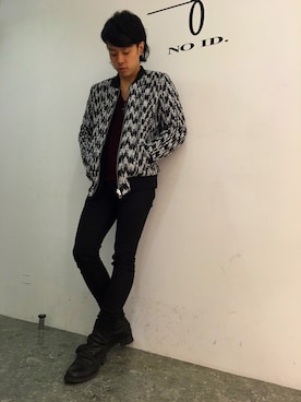 「NO ID.（ノーアイディ）のアイテム（ブルゾン）」を使った、NO ID.KICHIJOJIさん（メンズ・169cm）の秋コーディネート