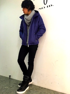 「NO ID.（ノーアイディ）のアイテム（ブルゾン）」を使った、NO ID.KICHIJOJIさん（メンズ・169cm）の冬コーディネート