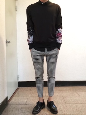 「スウェット×シャツ」｜sooさん（メンズ・177cm・20代）の秋コーディネート