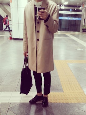 「COMMON PROJECTS（コモンプロジェクト）のアイテム」を使った、sooさん（メンズ・177cm・20代）の秋コーディネート