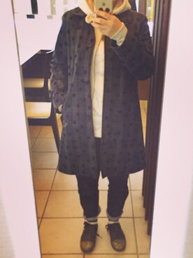 「タータンチェック」｜㌧トーコ㌧さん（レディース・150cm）の冬コーディネート