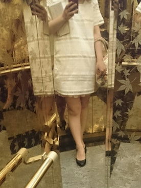 「NO NAME（ノーネーム）のアイテム（ワンピース/ドレス）」を使った、芹菜莎拉さん（レディース・154cm）の春コーディネート
