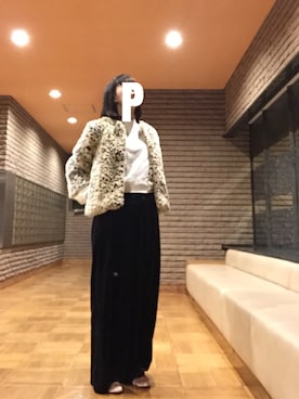 「Casselini（キャセリーニ）のアイテム（その他シューズ）」を使った、おにあたまさん（レディース・161cm）の冬コーディネート