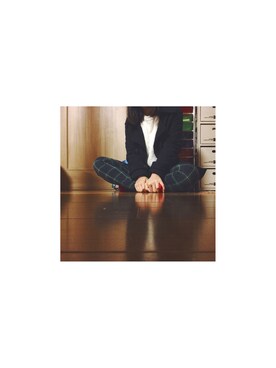 「アイテム（ピーコート）」を使った、Honoca❁﻿さん（レディース・154cm・10代）の冬コーディネート