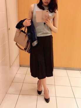 「MINIMUM（ミニマム）のアイテム（パンツ）」を使った、kisako♪さん（レディース・152cm）の春コーディネート