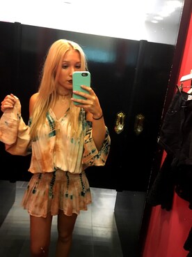 「アイテム（ドレス、ブラウン系）」を使った、iloveluccaさん（レディース・168cm）の夏コーディネート