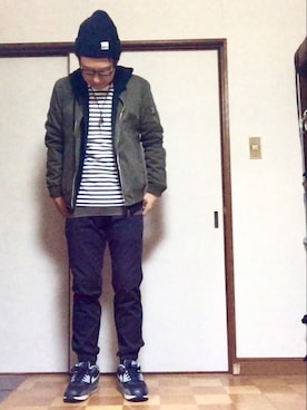 「BRONER（ブローナー）のアイテム」を使った、そらさん（メンズ・174cm）の冬コーディネート