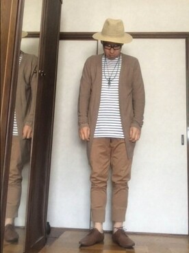 「クロップドパンツ」｜そらさん（メンズ・174cm）の春コーディネート