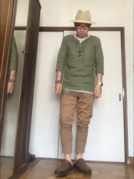 「menu（メニュー）のアイテム」を使った、そらさん（メンズ・174cm）の春コーディネート