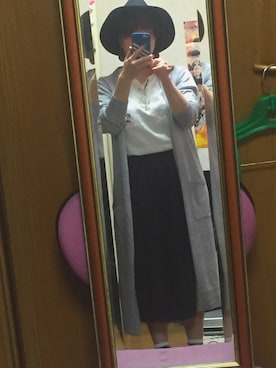 「ガウチョパンツ」｜「アイテム（PC・スマホグッズ/家電）」を使った、優さん（レディース・149cm）の春コーディネート