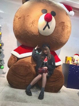 「G.V.G.V.（ジーヴィージーヴィー）のアイテム（ブルゾン）」を使った、RIO MATSUMOTO  /TENさん（レディース・160cm）の冬コーディネート