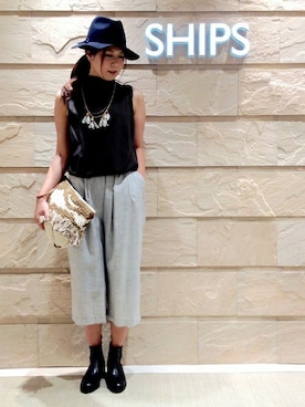 岡田さん（レディース・162cm）の夏コーディネート