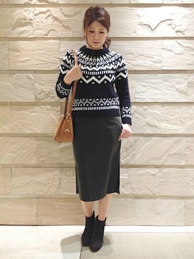 岡田さん(レディース・162cm)の秋コーディネート