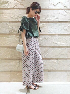 岡田さん（レディース・162cm）の夏コーディネート